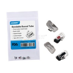 Dental Orthodontic Buccal Tubes 1st Molar Roth.022 Laser Mark Bondable Non-conv