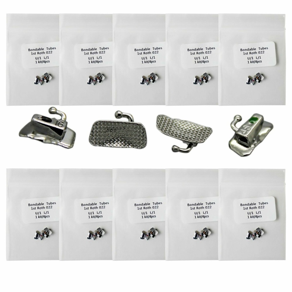 Dental Orthodontic Buccal Tubes Roth 022 1st/2nd Molar Bracket Brace Arch Wire