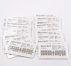 20Pcs Dental Orthodontic Brackets Metal Braces 022 345 Hooks /Arch Wires Ovoid
