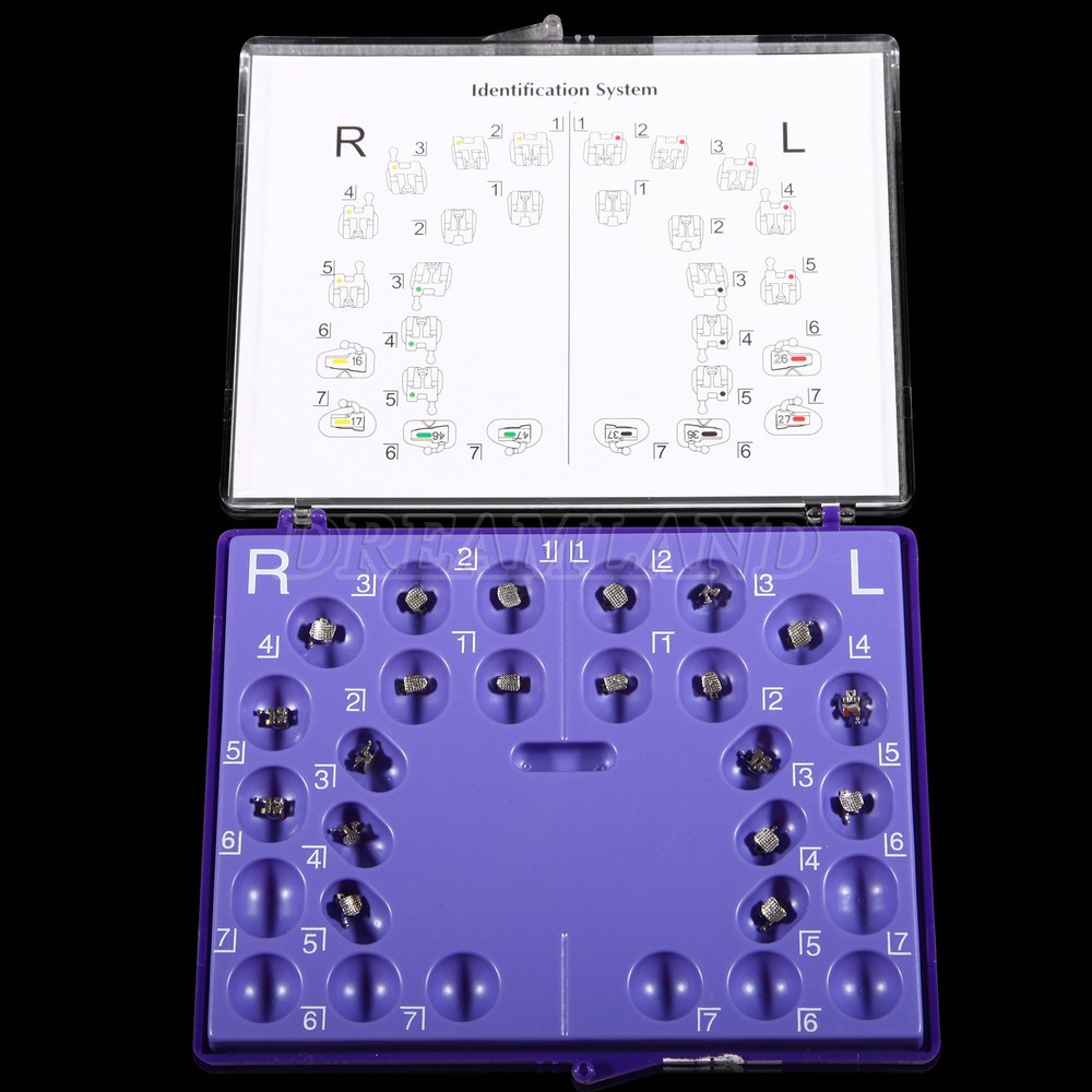 Dental OrthoSelf-ligating Metal Brackets Mini MBT 022″ 3,4,5with movable hook