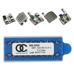 10Sets Dental Orthodontic Brackets Metal Braces OC MIM Mini MBT 022 Hooks 3 4 5