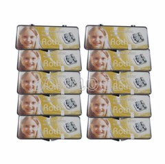 NEW 100×Dental Orthodontic MIM brackets brace Mini Roth/MBT0.022 With 345hooks