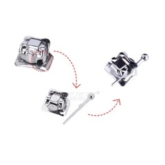 AZDENT Dental Orthodontic Self-Ligating Brackets Braces Roth MBT 022 Hooks 345