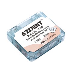 AZDENT Dental Orthodontic Buccal Tubes 1st Molar Bondable Non-Conv Roth /MBT.022