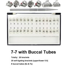Dental Damon Q Brackets Orthodontic Self-ligating Metal Roth MBT 022 345 Ormco
