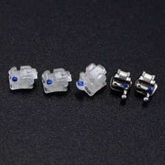 Dental Ceramic Brackets Orthodontic Self Ligating Braces MBT 022 345 Damon Clear