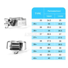 Dental Orthodontic Bands Buccal Tube 1st Molar MBT/Roth.022 Convertible/Non-Con