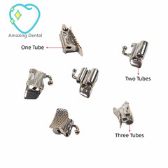 Dental Orthodontic Buccal Tubes Convertible Roth MBT 022 1st Molar Double 3 Tube