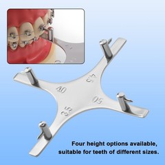 Dental Orthodontic Bracket Stainless Steel Positioner Placement Gauge Instrument