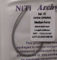 40 Packs Dental Orthodontic Coil Open Spring 010*180mm Niti Alloy Medium Force