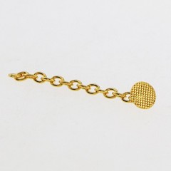 Dental Orthodontic Traction Chain Golden Gold Round Mesh Base Lingual Buttons
