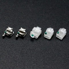 Dental Orthodontic Ceramic Self Ligating Brackets Roth MBT 022 Damon Clear Ormco