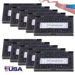 SANDENT Dental Orthodontic Self Ligating Bracket Braces Roth.022 Hooks 345