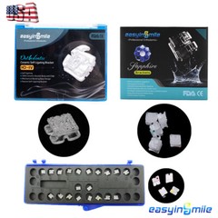 Orthodontic Self Ligating Brackets Ceramic Sapphire brace RothMBT 022”3/345Hook