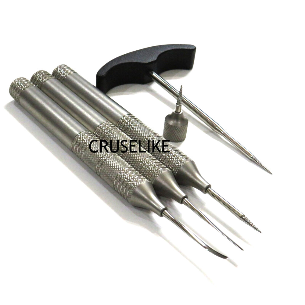 Dental Flex Periotome Root Extraction Screw Set Of 5 piece