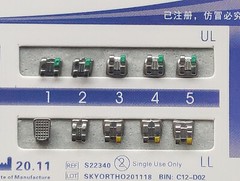 10 Sets Dental Metal Bracket MIM Monoblock Mini Roth 022 no hooks Mesh Base