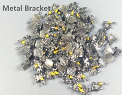 100Pcs Dental Orthodontic Brackets Ceramic Metal Bracket Mini Roth Hooks 022