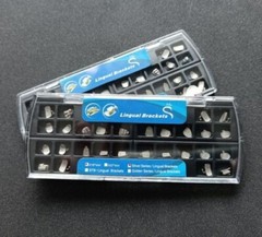 28Pcs Dental Orthodontic Metal Lingual Brackets Brace Buccal Tubes 28pcs/set