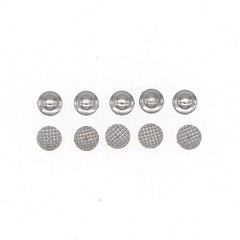 100Pcs Dental Orthodontic Metal Lingual Button Bondable Round with Mesh Base
