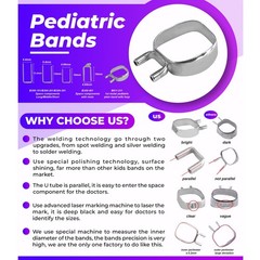 Dental Pediatric Space Maintainer Bands 23#-42# Loops Wires Distal Shoe