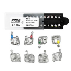 PROB Dental Orthodontic Metal Brackets Brace MIM MBT/ROTH 022/018 345H Monoblock