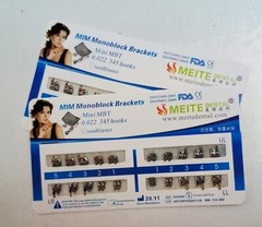 10Sets Dental Orthodontic Brackets MIM Monoblock Mini Roth MBT 022 018 345 Hooks
