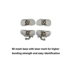 Dental Orthodontic Buccal Tubes 1st 2nd Molar Roth MBT 022 Laser Marked 40pcs