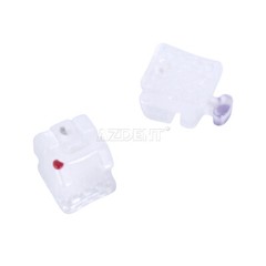 AZDENT Dental Self-Ligating Ceramic Bracket Braces Tool MBT Roth 0.022 Hooks 345