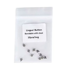 Dental Orthodontic Round Lingual Buttons Bondable & Cleat Mesh 10pcs/pack