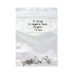 10 Pack Dental Orthodontic Crimpable Split Curved Hooks Left Right 5.4mm 2.1mm