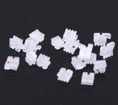 Dental Orthodontics Ceramic Brackets Braces Roth MBT 022/018 Slot 3/345 Hooks