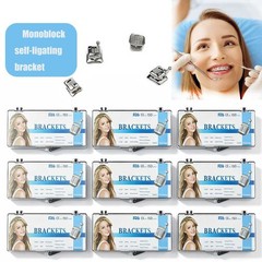 Dental Orthodontic Self Ligating Braces Bracket Mini Roth.022 Hooks 345