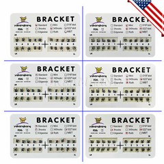 Dental Ortho Brackets Braces Mini/Standard MBT/Roth 022/018 Hooks 345