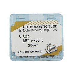 80pc Orthodontic Buccal Tube 1st 2nd Molar Dental Tubos Ortodoncia MBT Roth 022