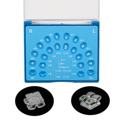 Dental Orthodontic Bracket Ceramic Sapphire Crystal Clear Brace Roth/MBT 022 345