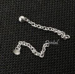 Dental Orthodontics Traction Chain Lingual Buttons Chains Mesh Base Bondable