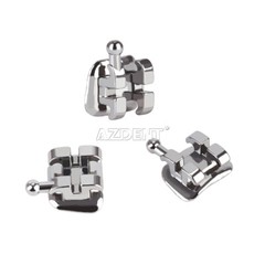 20pcs Dental Orthodontic Brackets Braces Mini Edgewise 022 Hooks 3 Metal AZDENT