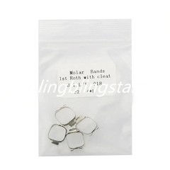 10 Packs Orthodontic Dental 1st Molar Roth Prewelded Bands Buccal Tube 29 to 43+