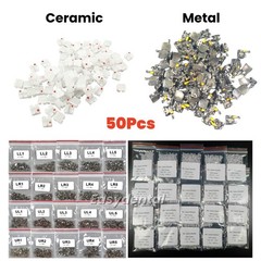 50Pcs Dental Orthodontic Ceramic/Metal Bracket Brace In Bulk Mini 022 Roth 345