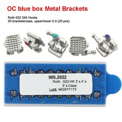 10 Kits MIM MINI Orthodontic Brackets Dental Metal MBT Roth 022 345 Hooks 5-5 OC