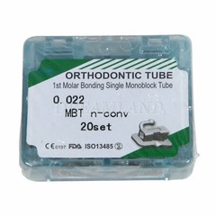Orthodontic Buccal Tube 1st Molar MBT 0.022 Monoblock Bondable Non-Conv