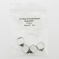 Dental Orthodontic Roth 022 1st Molar Buccal Tube Prewelded Bands 29-43+ Single