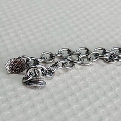 Dental Orthodontic Traction Button Chain Mesh Base Rectangle Silvery
