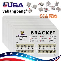 10Bags Dental Orthodontic Brackets Braces Mini Standard Slot.022 No/3 /345 Hooks
