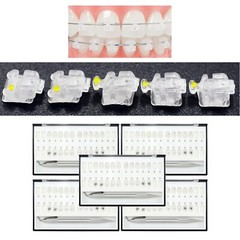 5 Kits Dental Damon Clear Brackets Orthodontic Self-ligating Ceramic MBT 022 345