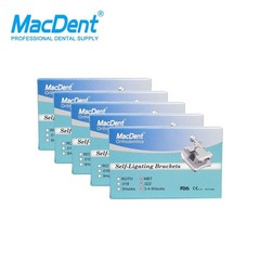 MacDent Dental Ortho Monoblock Bracket Self Ligating Roth/MBT 345H & Buccal Tube