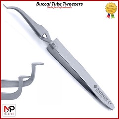 Orthodontic Buccal Tube Tweezer – Slim Tip Bracket Holder for Direct Bonding
