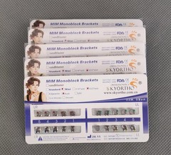 5 Sets Dental Orthodontic Metal Brackets MIM Monoblock Mini Roth 022 no hooks