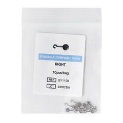 20Pcs Dental Long Hooks Implants Archwire Orthodontic Bonding Left+Right Lingual