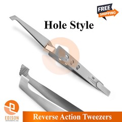 New 5Pcs Ortho Bracket Tweezers Hole Grip Reverse Action Bonding Holding Placer
